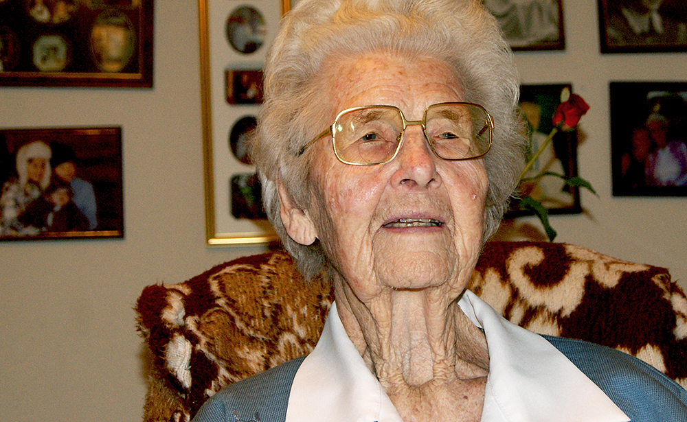 FORTELLER: Marie Vehusheia feirer sin 103. jul i år.  FOTO: Sigbjørn Tveite